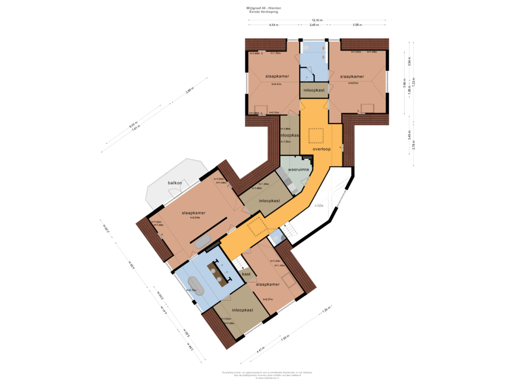 Bekijk plattegrond van Eerste Verdieping van Wijtgraaf 40