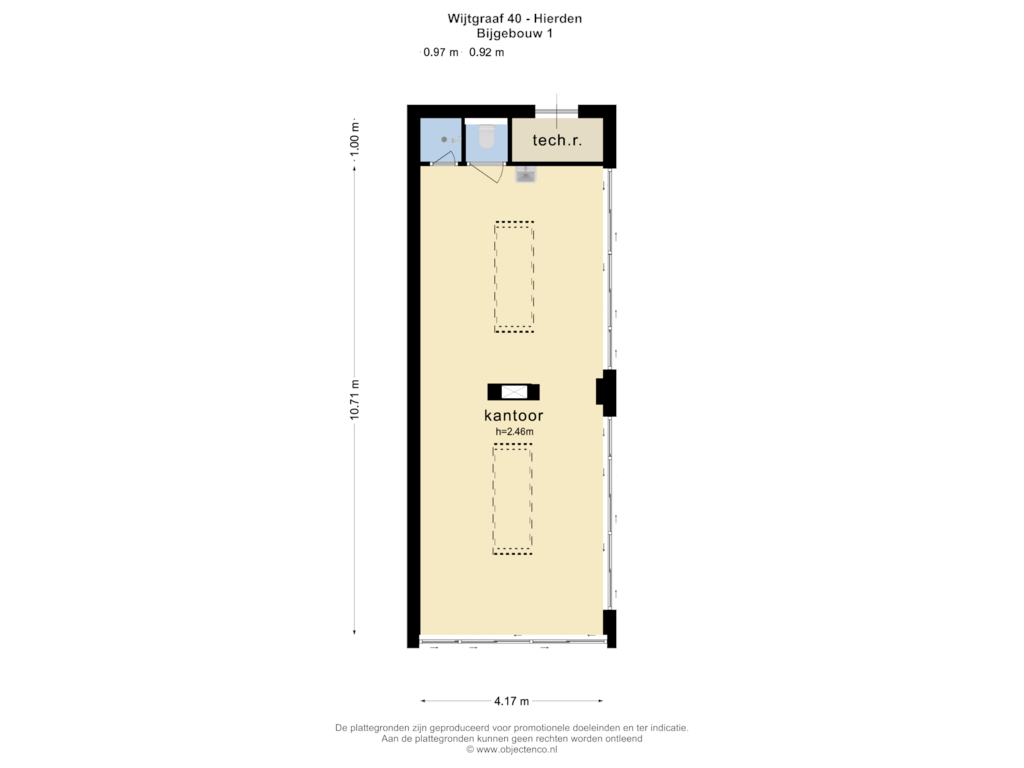 Bekijk plattegrond van Bijgebouw 1 van Wijtgraaf 40