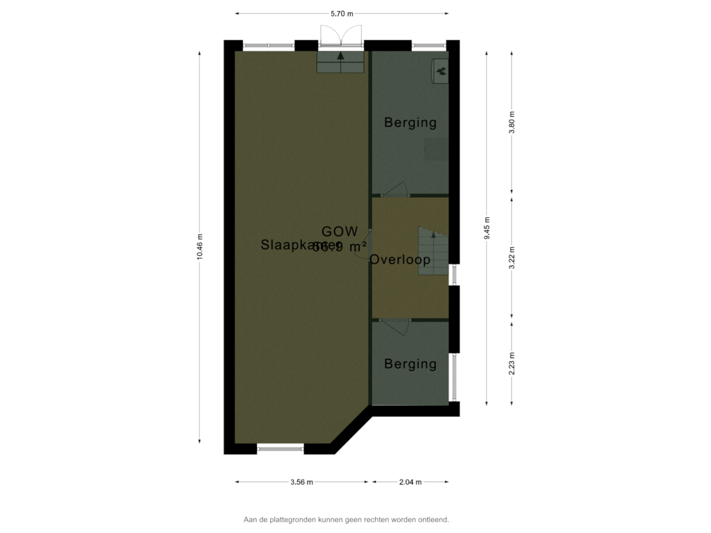 View floorplan of Kelder (copy) of Eerste Stationsstraat 41