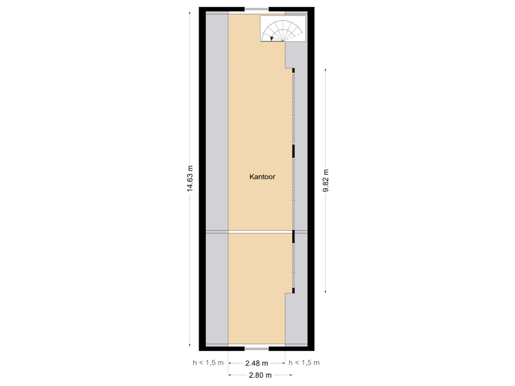 View floorplan of Bijgebouw 2 Verdieping of Bosrand 105