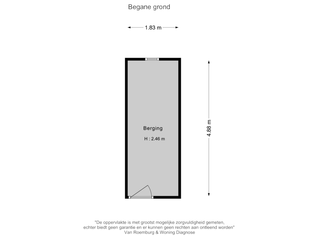 Bekijk plattegrond van Berging van Zuid-Hollandstraat 96-3