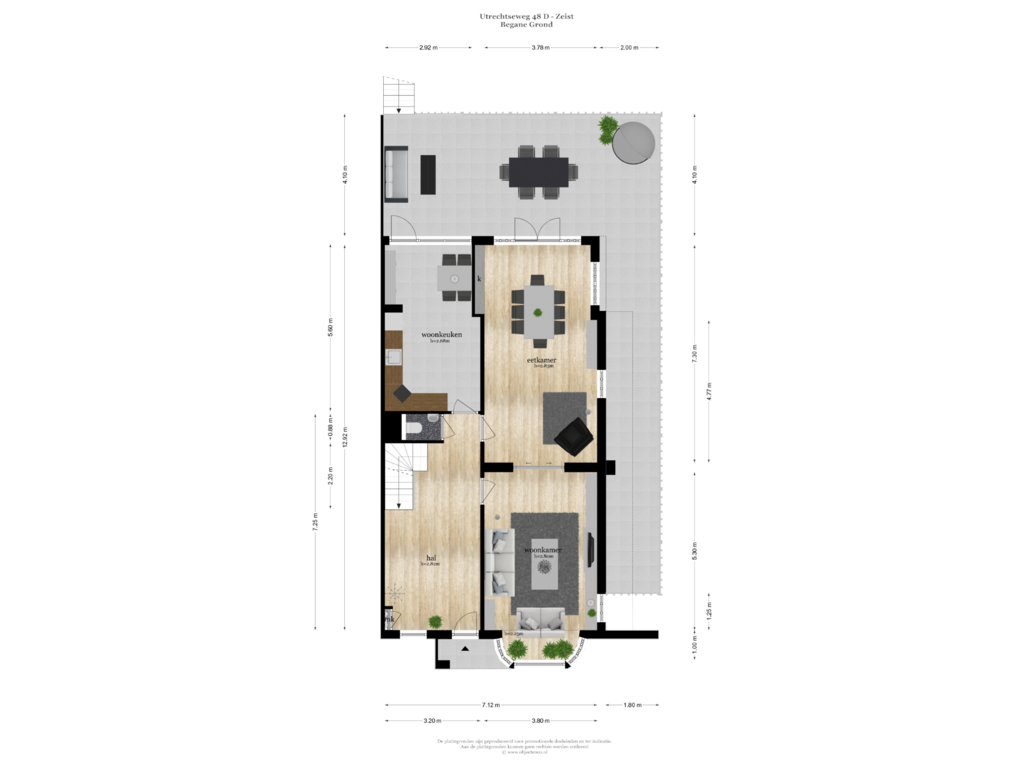 Bekijk plattegrond van BEGANE GROND van Utrechtseweg 48-D