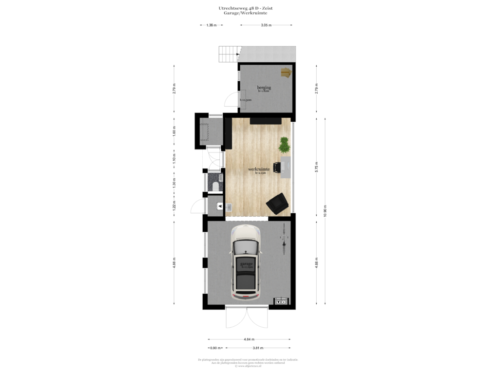 Bekijk plattegrond van GARAGE van Utrechtseweg 48-D