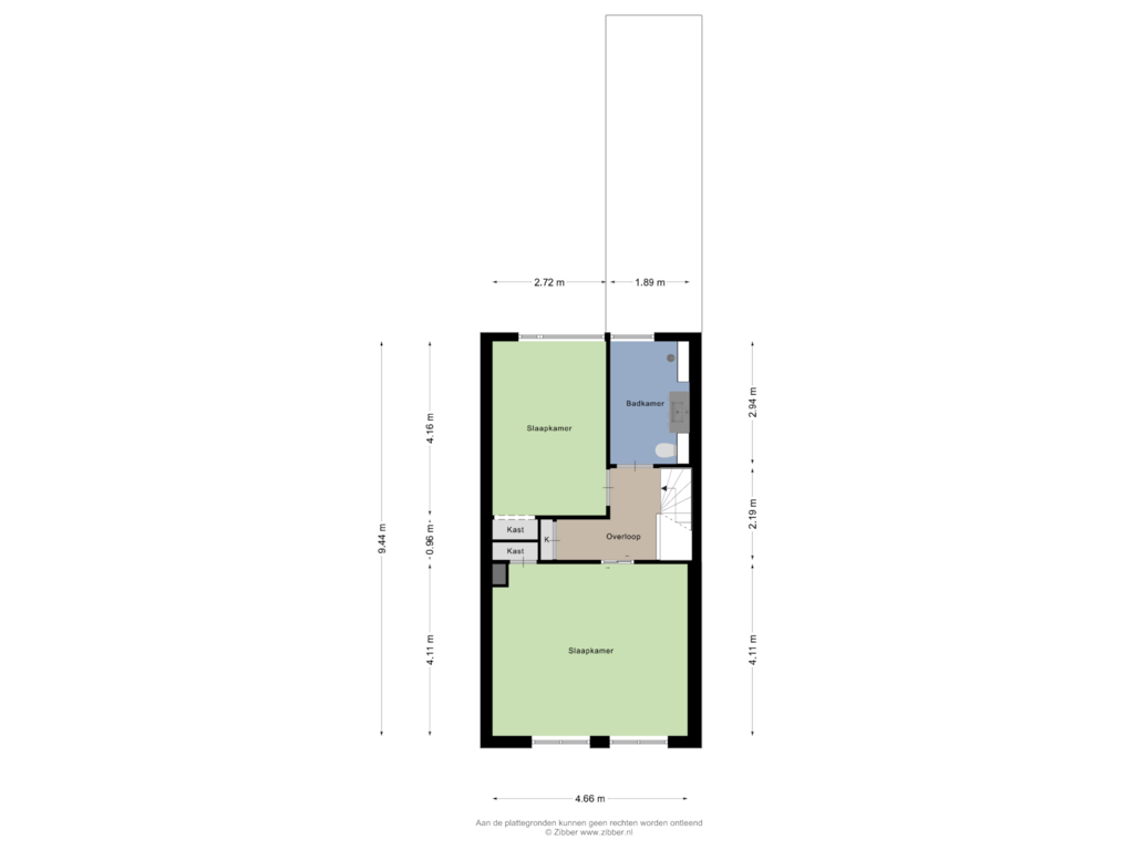 Bekijk plattegrond van Eerste verdieping van Bornerbroeksestraat 221