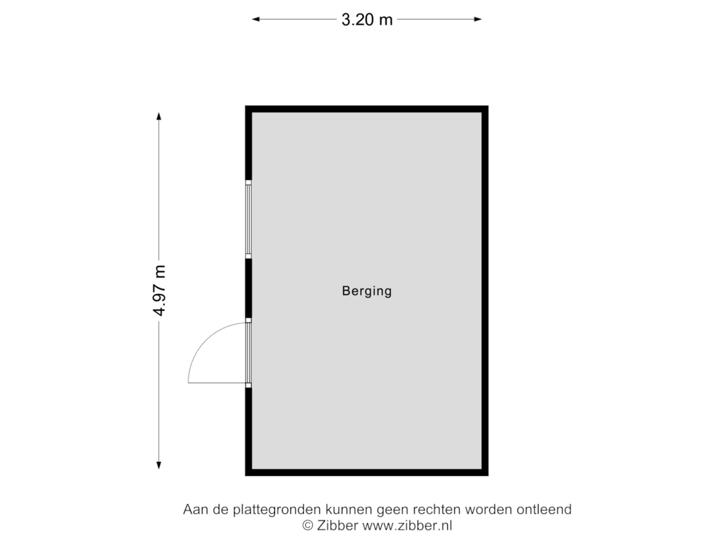 Bekijk plattegrond van Berging van Bornerbroeksestraat 221