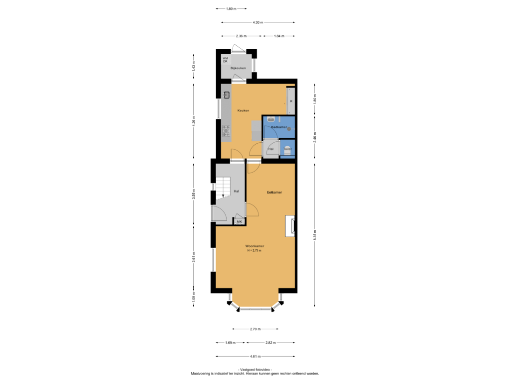 Bekijk plattegrond van Begane grond van Slunterweg 37