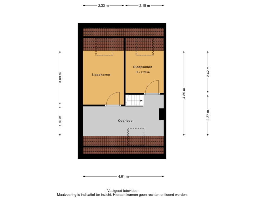 Bekijk plattegrond van 2e verdieping van Slunterweg 37