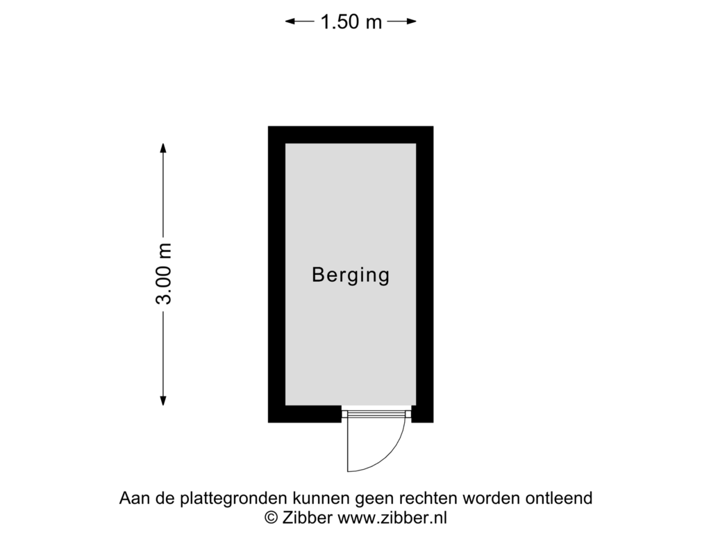 Bekijk plattegrond van Berging van de Ververt 1042