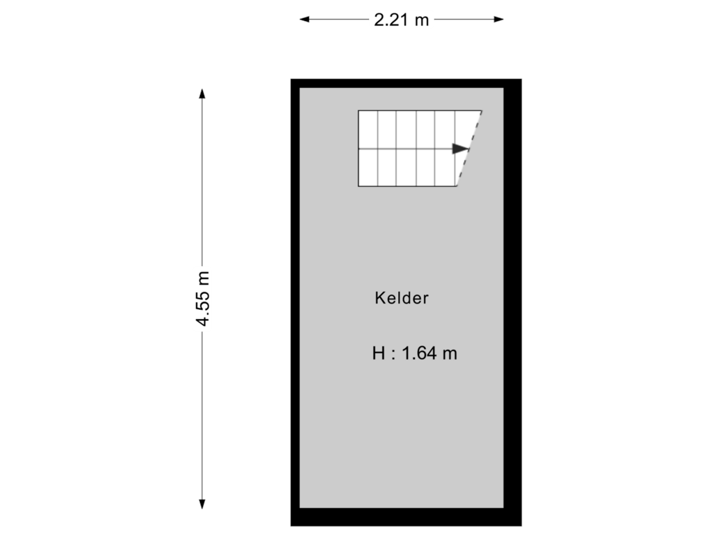 View floorplan of Kelder of Zeestraat 97