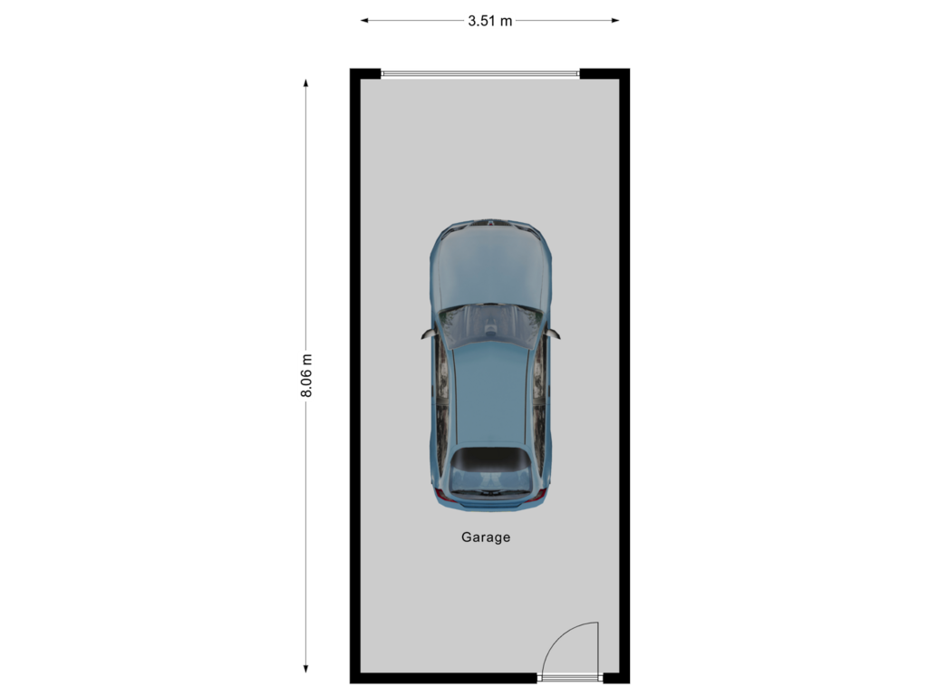 View floorplan of Garage of Hoofdstraat 16-B