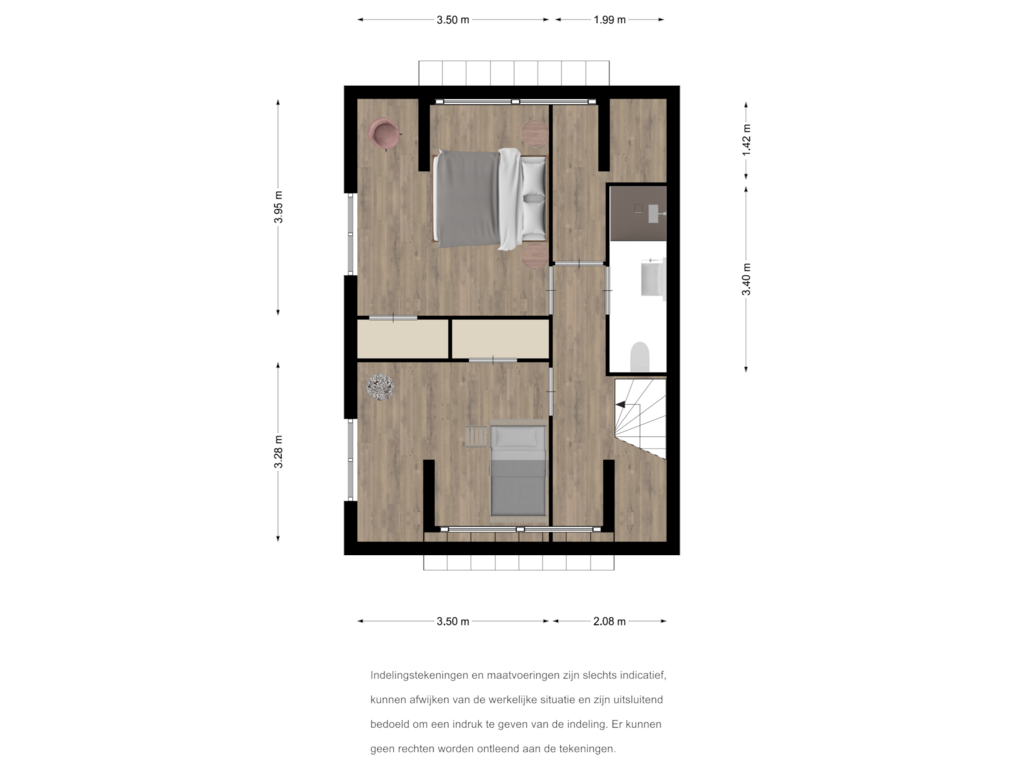 Bekijk plattegrond van Floor 1 van Kleidijk 57