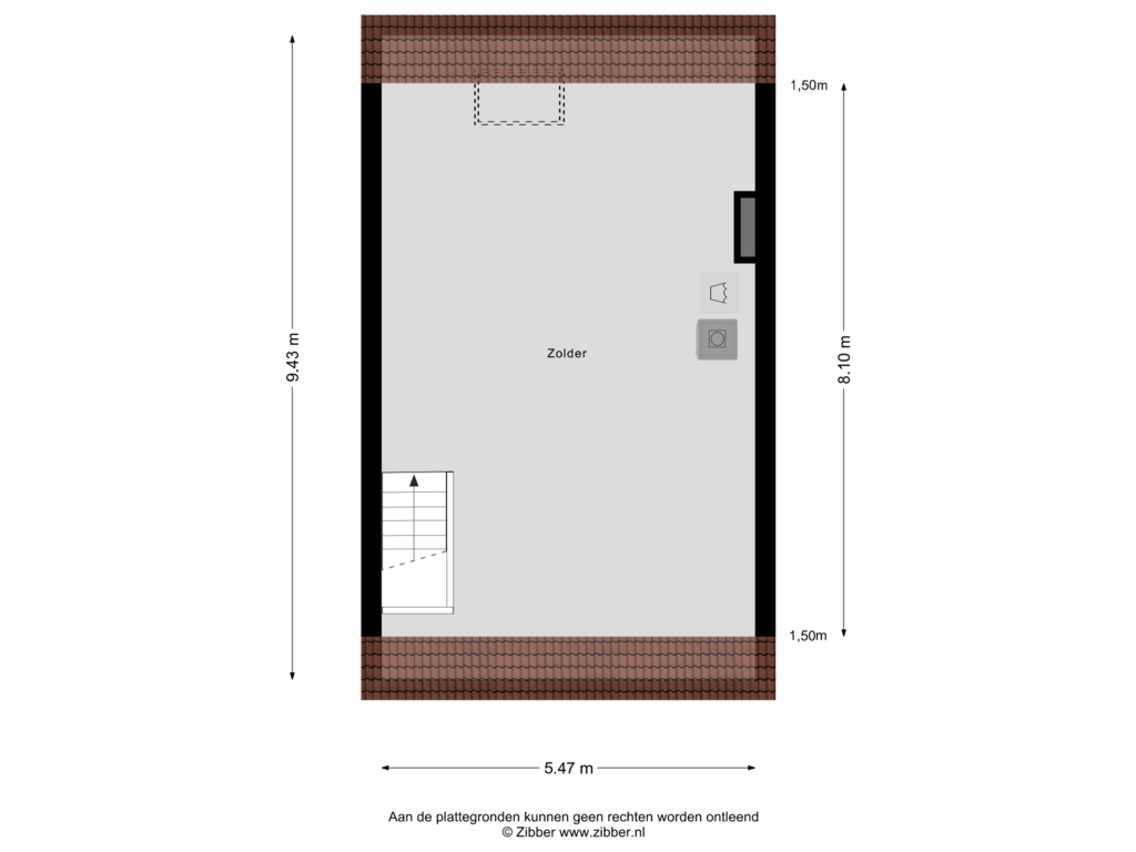 View floorplan of Zolder of Aggemastate 190