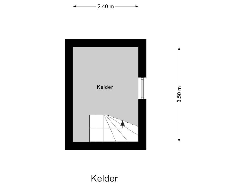 Bekijk plattegrond van Kelder van Mr. W.M. Kolffstraat 17