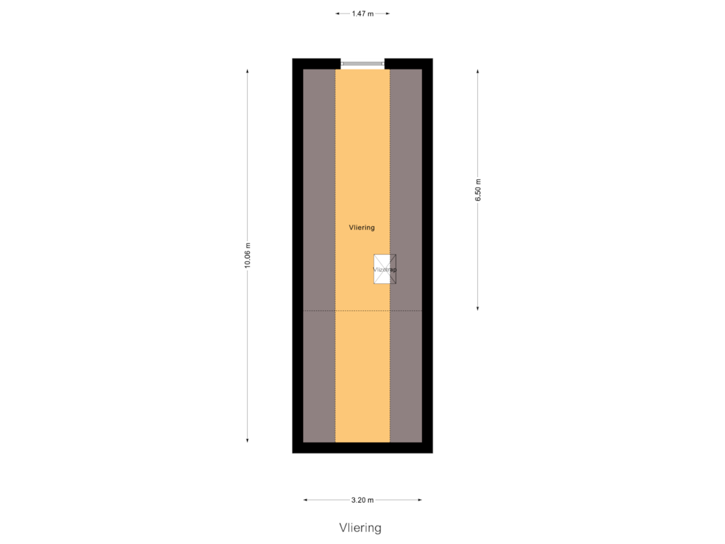 Bekijk plattegrond van Vliering van Mr. W.M. Kolffstraat 17