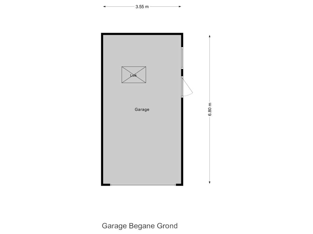 Bekijk plattegrond van Garage Begane Grond van Mr. W.M. Kolffstraat 17