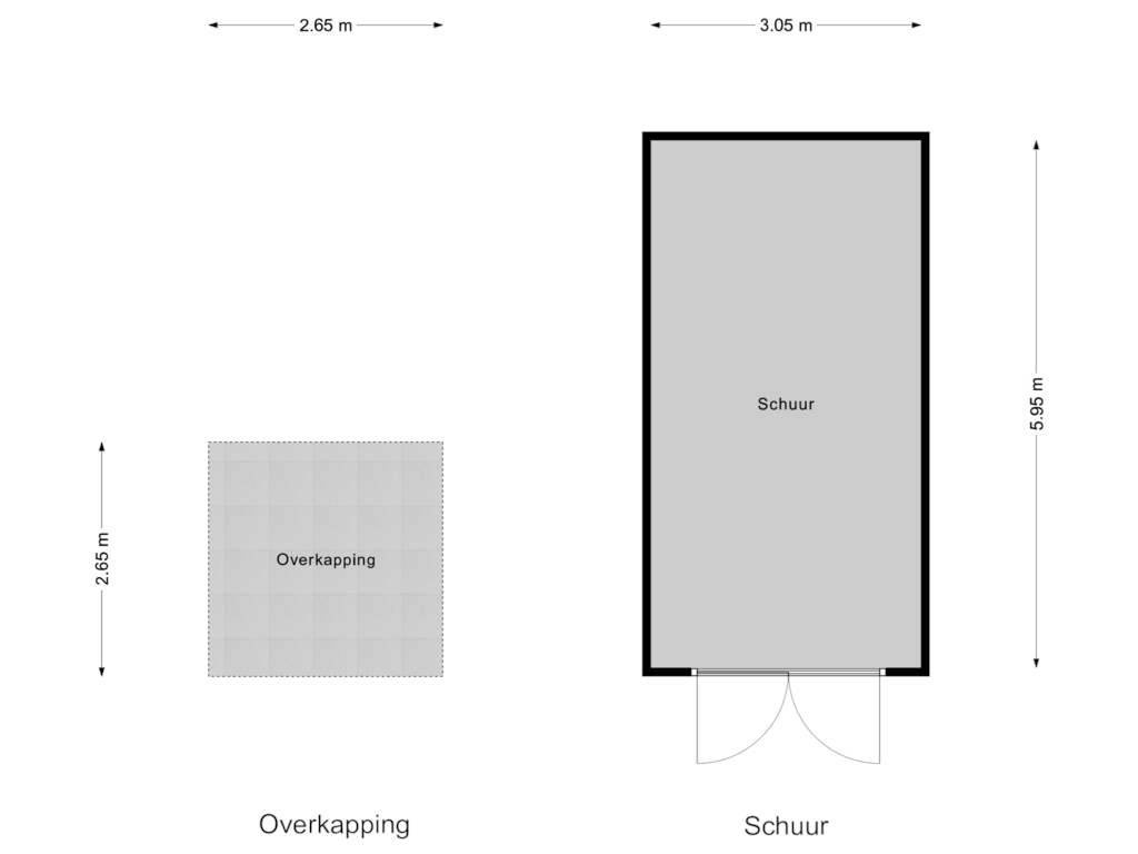 Bekijk plattegrond van Schuur van Mr. W.M. Kolffstraat 17