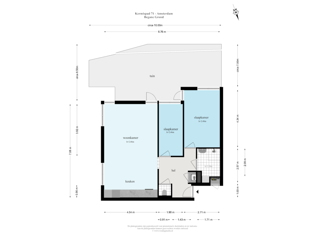 View floorplan of Begane Grond of Kermispad 71