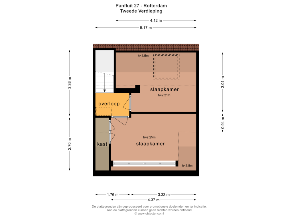 Bekijk plattegrond van TWEEDE VERDIEPING van Panfluit 27