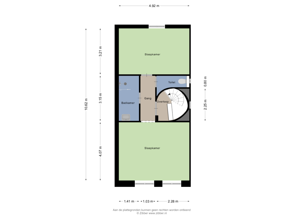 Bekijk plattegrond van Twede Verdieping van Kruisstraat 24