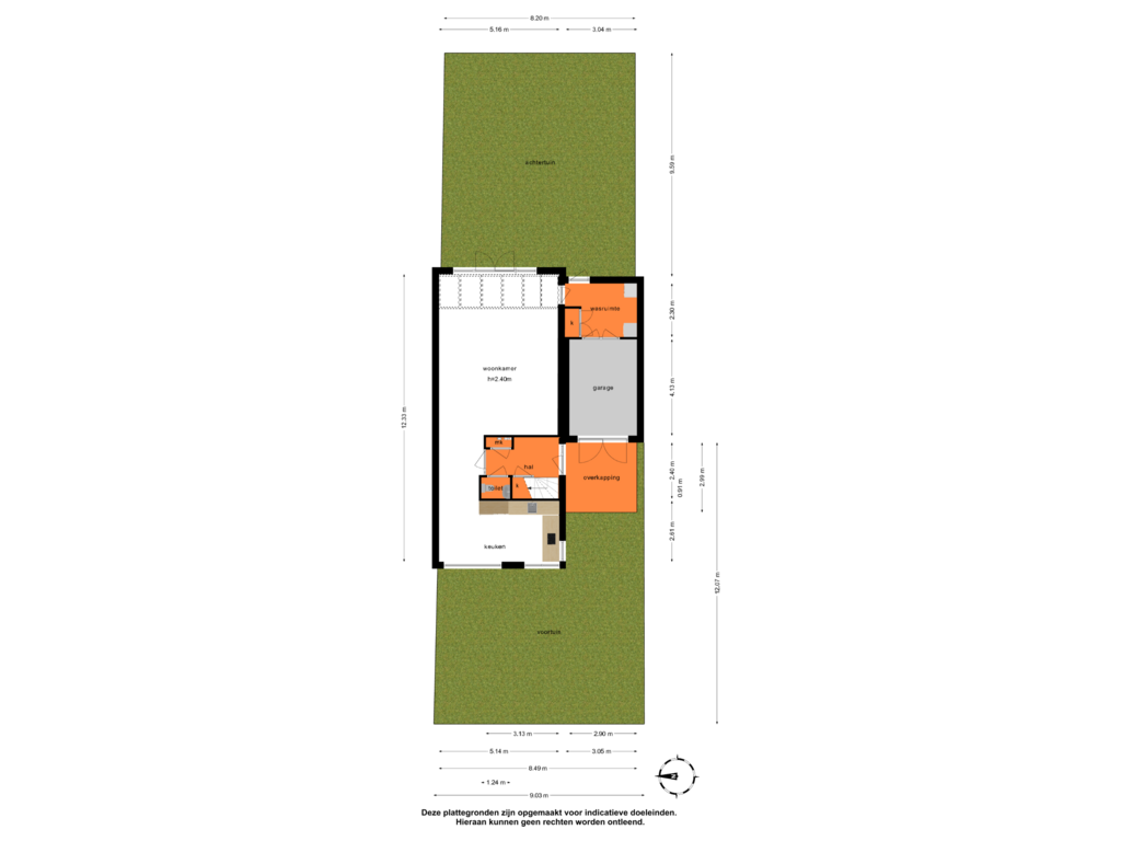 Bekijk plattegrond van Overzicht woning van Noordeinde 4