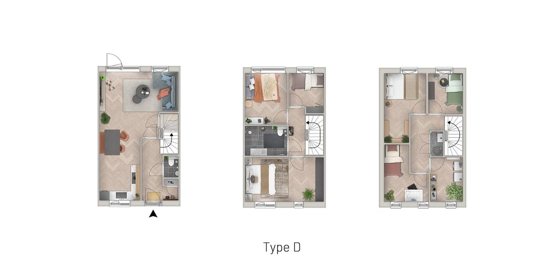 Foto 11 van Stadswoningen (Bouwnr. 2)