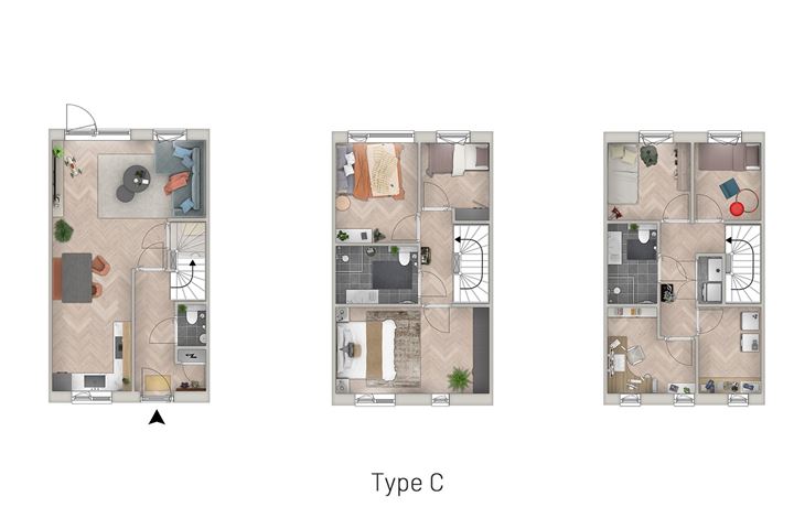 Bekijk foto 10 van Stadswoningen (Bouwnr. 3)