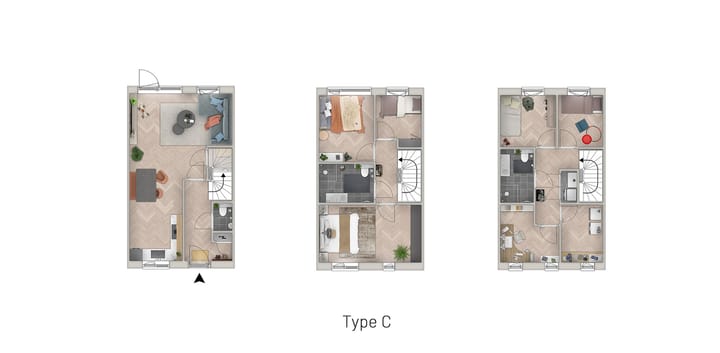 Foto 10 van Stadswoningen (Bouwnr. 6)