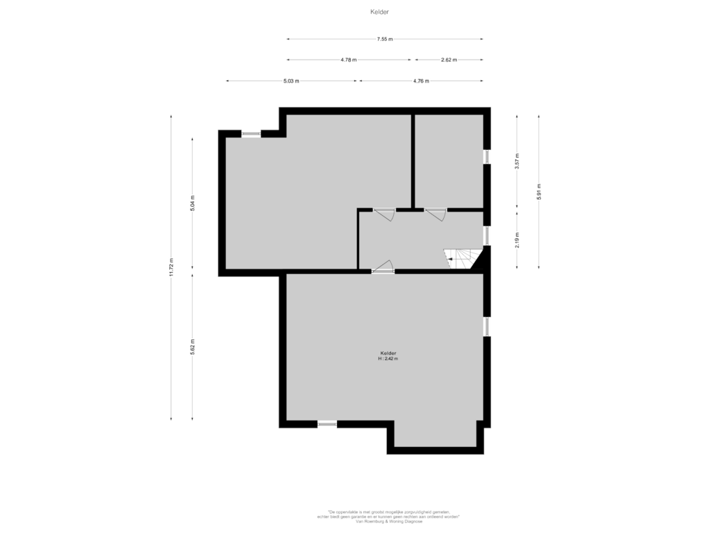 Bekijk plattegrond van Kelder van Lierderstraat 65