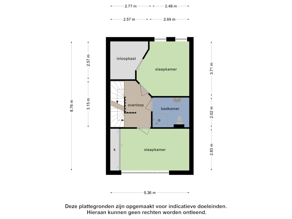 Bekijk plattegrond van 1e verdieping van Koolhovenlaan 90