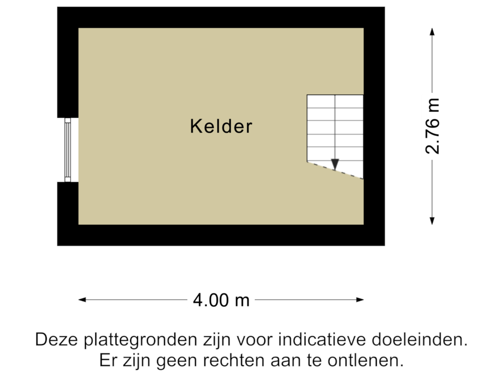 Bekijk plattegrond van Kelder van Doornboomstraat 16