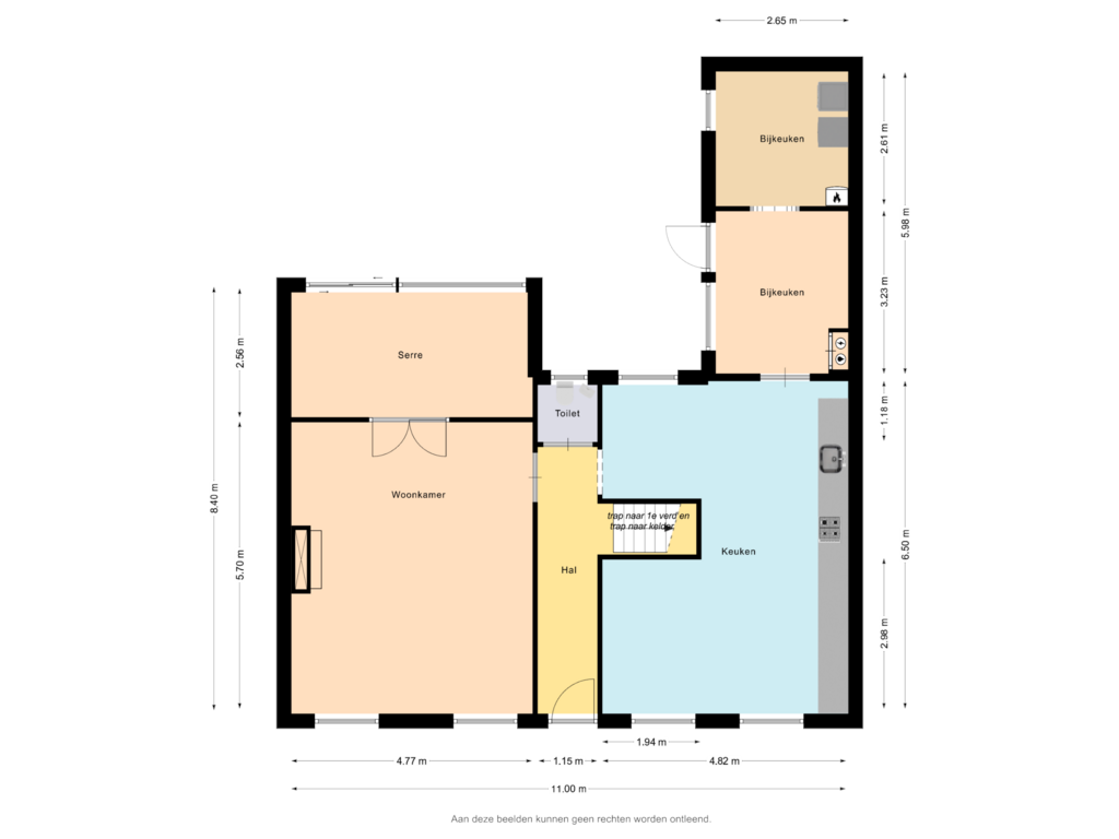 Bekijk plattegrond van Begane grond van Bovenweg 6