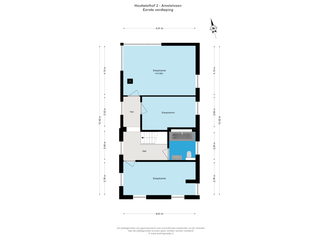 Bekijk plattegrond van Eerste Verdieping van Houtwielhof 2