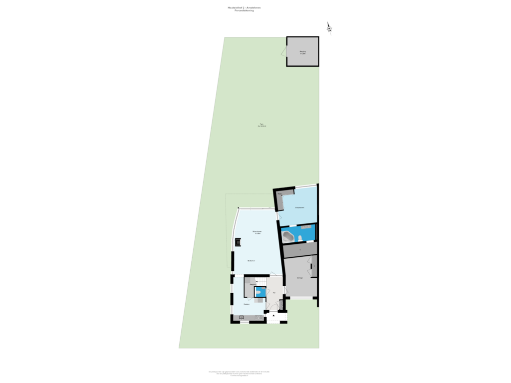 Bekijk plattegrond van Perceeltekening van Houtwielhof 2