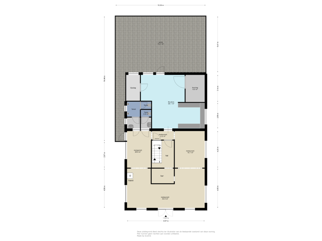 Bekijk plattegrond van restaurant van Geverikerstraat 42