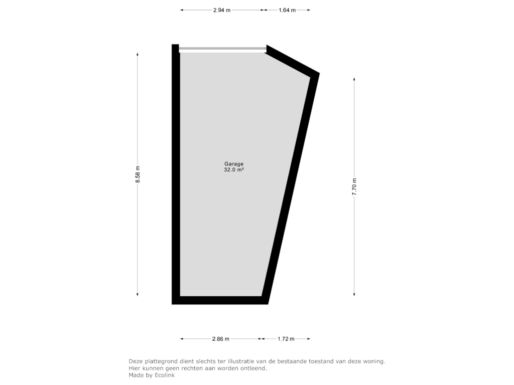 Bekijk plattegrond van garage van Geverikerstraat 42