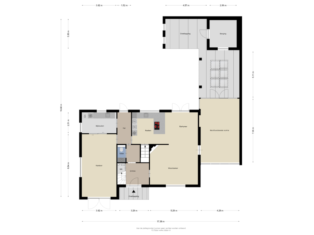 Bekijk plattegrond van Begane Grond van Kerkstraat 6