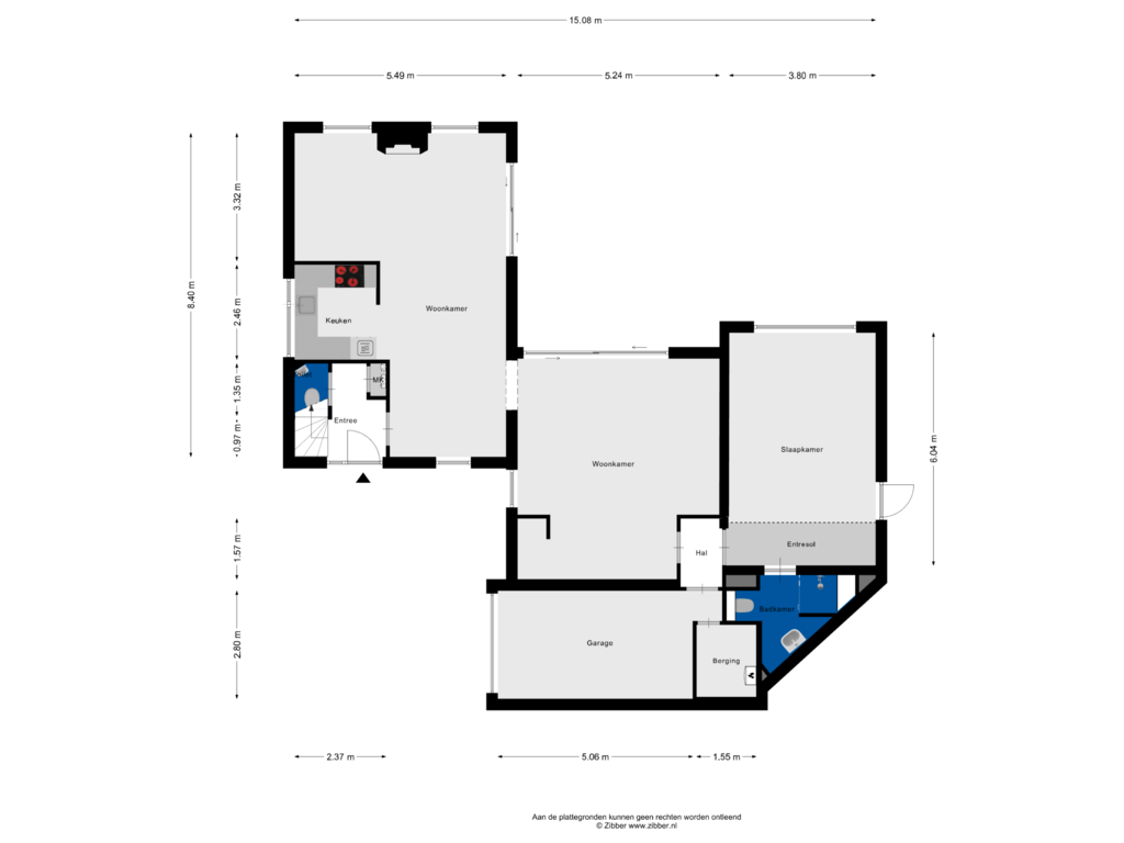 Bekijk plattegrond van Begane grond van Sniphof 6