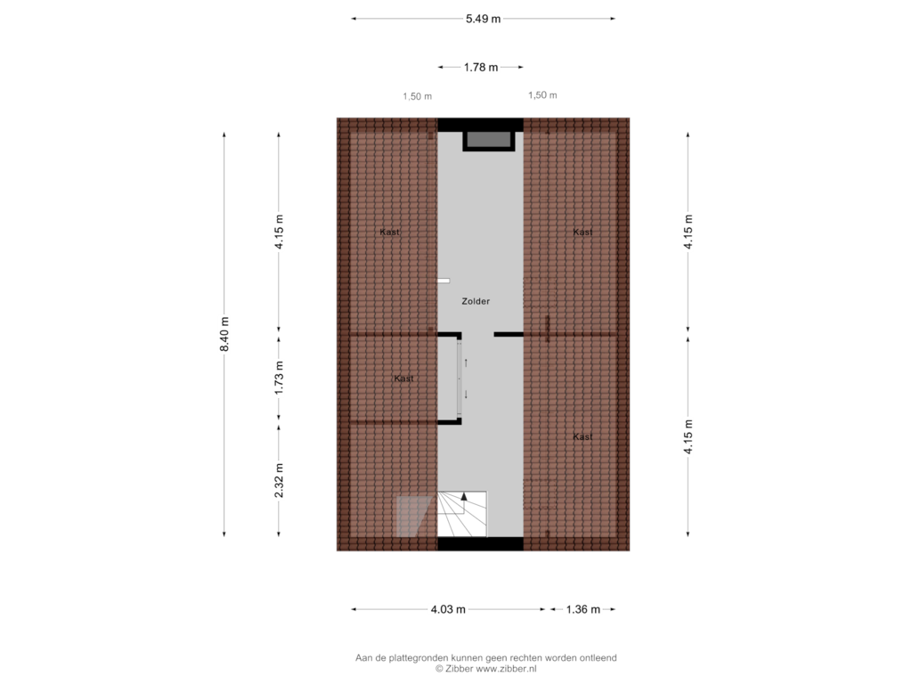 Bekijk plattegrond van Zolder van Sniphof 6