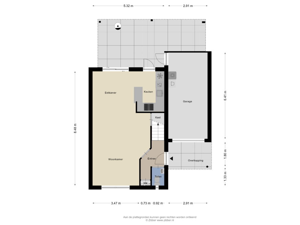 Bekijk plattegrond van Begane Grond van Chopinstraat 2