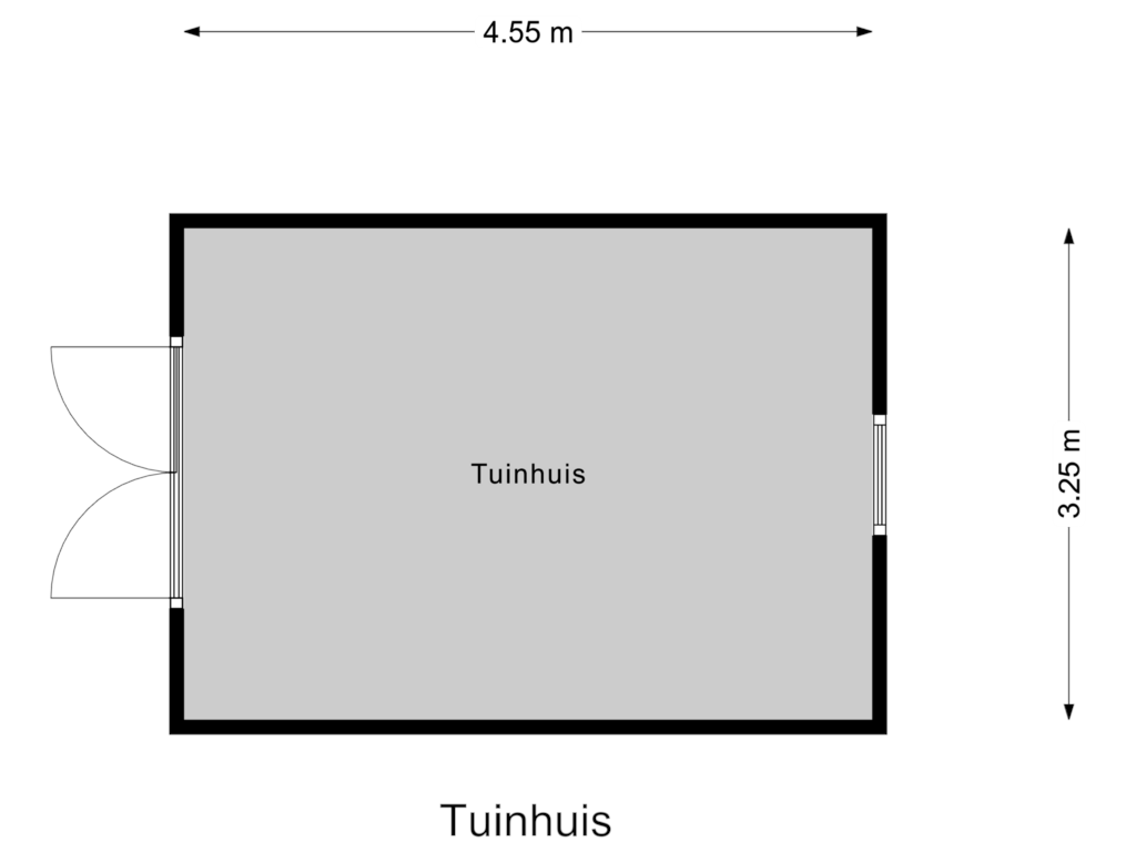 Bekijk plattegrond van Tuinhuis van Torenvalk 3