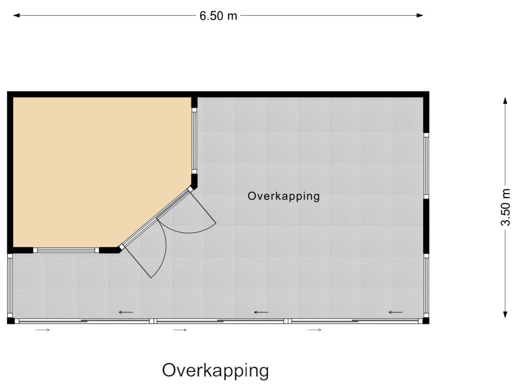 Bekijk plattegrond van Overkapping van Torenvalk 3