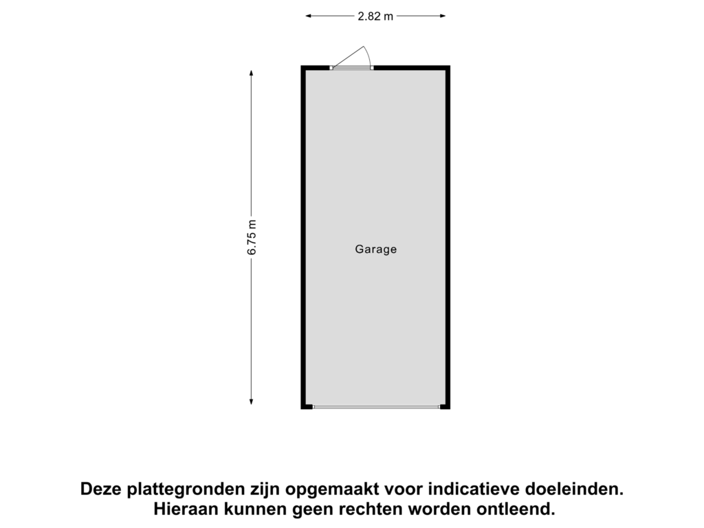 View floorplan of Garage of Grote Sternstraat 75