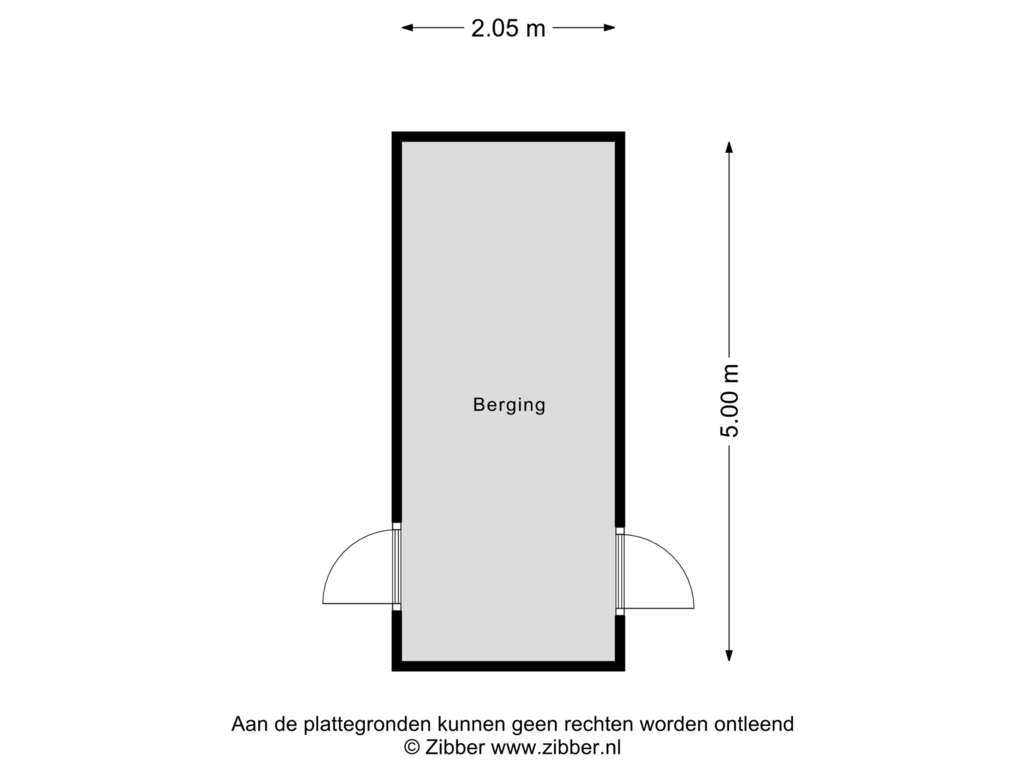 View floorplan of Berging of Onyxdijk 33