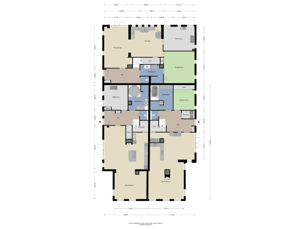 View floorplan of BEGANE GROND of Weinterp 37