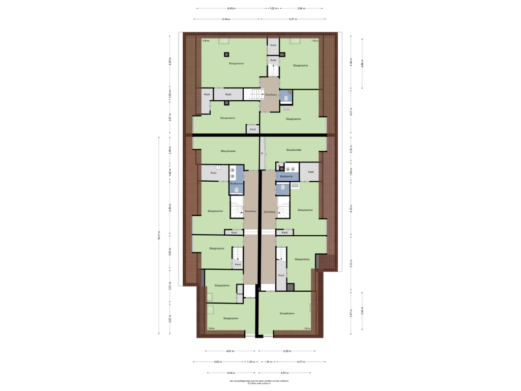 View floorplan of EERSTE VERDIEPING of Weinterp 37