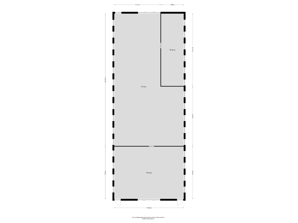 View floorplan of GARAGE of Weinterp 37