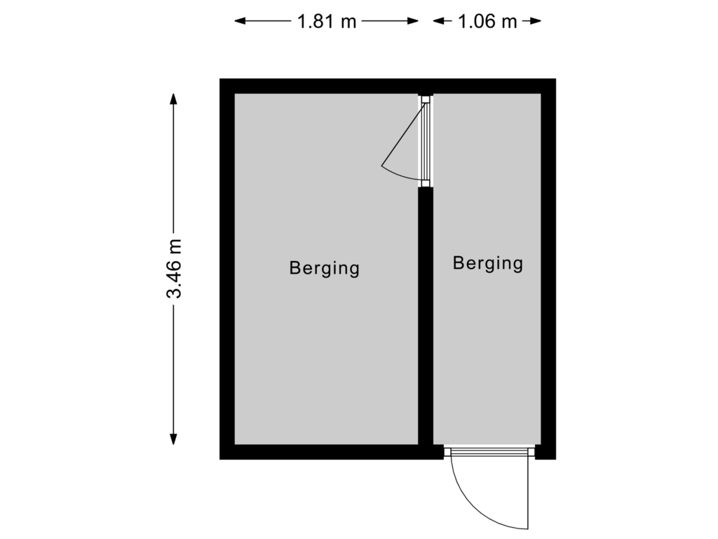 View floorplan of Berging of Boulevard 48