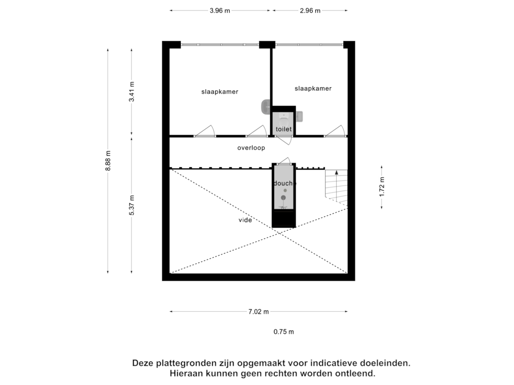 Bekijk plattegrond van 1e verdieping van Zuiderpark 11