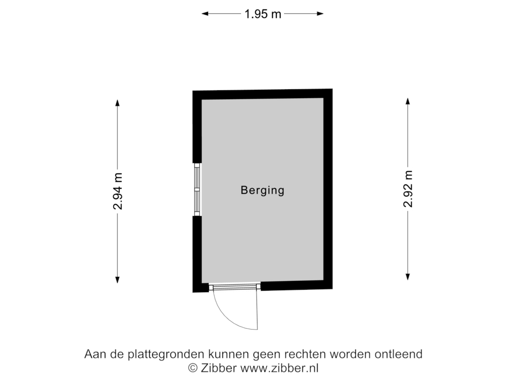 Bekijk plattegrond van Berging van van Beuningenlaan 33