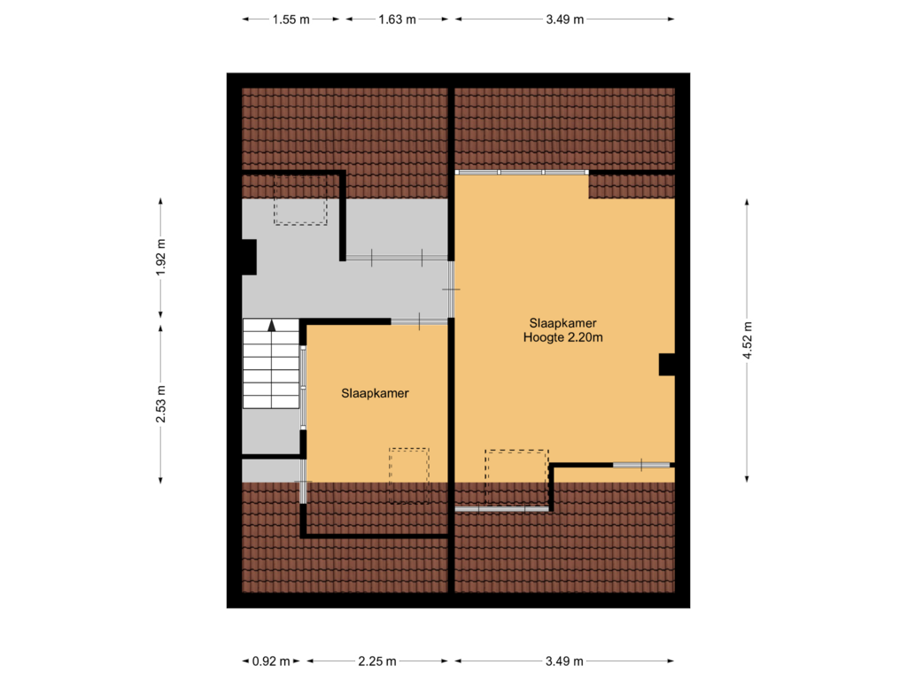 Bekijk plattegrond van 2e verdieping van Nootweg 5